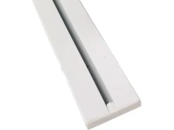 Bestlivings Vorhangschiene Aluminium 120 cm Weiß 1 Lauf