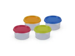 Bestlivings Vorratsdosen Kunststoff 50ml Mit Farbigen Deckel 6 x 35 cm 24er Pack