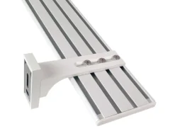 Bestlivings Wandträger für Aluminium Vorhangschiene Weiß 3 bis 4 Lauf