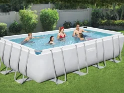 Bestway Stahlrahmenpool Power Steel 122 cm x 274 cm x 549 cm Rechteckig