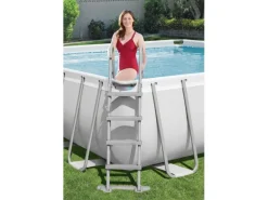 Bestway Stahlrahmenpool Power Steel 122 cm x 274 cm x 549 cm Rechteckig