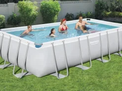 Bestway Stahlrahmenpool Power Steel 122 cm x 274 cm x 549 cm Rechteckig