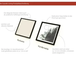 Bild mit Rahmen Anonymus Foggy Trees 32,5 cm x 32,5 cm