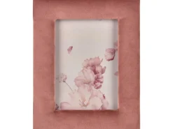 Bilderrahmen Blush Bordeaux MDF Samtoptik 13 cm x 18 cm Rosa