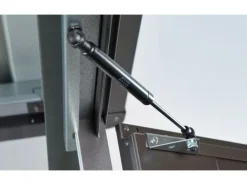 Biohort Metall-Gerätehaus HighLine Quarzgrau-Metallic 3,5 m² Doppeltür