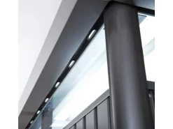 Biohort Metall-Gerätehaus HighLine Dunkelgrau-Metallic 4,6 m² Doppeltür