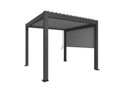 Biohort Sonnenschutzrollo zu Pergola 10 x 235 x 327 cm Dunkelgrau-Metallic