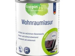 Biopin Wohnraumlasur Weiß 375 ml