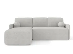 Björn&Schiller Ecksofa mit Schlaffunktion und Bettkasten 212x92x142 cm Waschbarer Bezug Grau