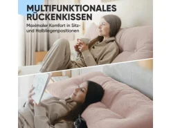 Björn&Schiller Rückenkissen Champagne 70 cm mit Waschbarem Bezug