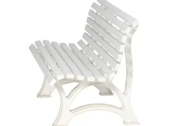 Blome 3er Bank Helgoland Weiß 64 cm x 150 cm x 80 cm