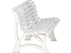 Blome 3er Bank Helgoland Weiß 64 cm x 150 cm x 80 cm