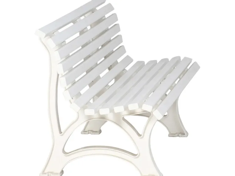 Blome 3er Bank Helgoland Weiß 64 cm x 150 cm x 80 cm