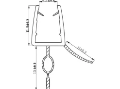 Bodendichtleiste für Duschkabinen 5 mm Glasstärke