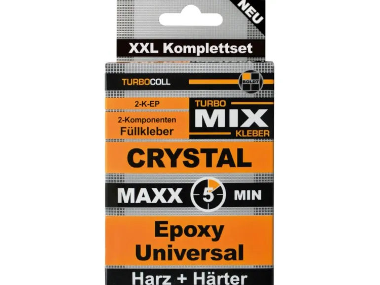 Boldt 2-K-Epoxykleber Crystal Maxx 5 Min Turbocoll TurboMix 115 g