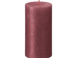 Bolsius Rustik-Kerze Shimmer 130/68 mm Rot
