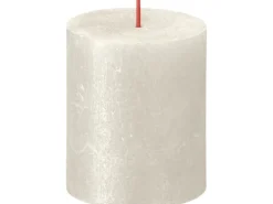 Bolsius Rustik-Kerze Shimmer 80/68 mm Elfenbein