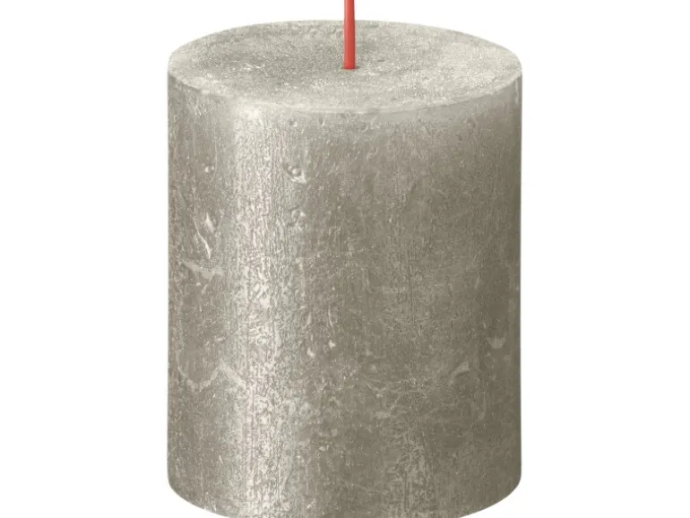 Bolsius Rustik-Kerze Shimmer 80/68 mm Champagner