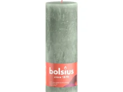 Bolsius Rustik-Kerze Shine Ø 6,8 cm x 19 cm Jadegrün