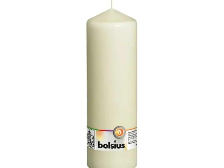 Bolsius Stumpenkerze 250/78 mm Elfenbein