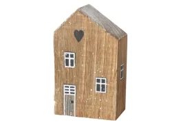 Boltze Deko-Aufsteller Houses Klein 2-fach Sortiert 12 x 4,5 x 6,5 cm Mehrfarbig