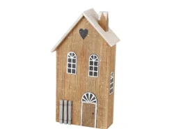 Boltze Deko-Aufsteller Houses Groß 2-fach Sortiert 25 x 6 x 14 cm Mehrfarbig