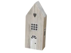 Boltze Deko-Aufsteller Houses Mittel 2-fach Sortiert 18,5 x 6 x 9 cm Mehrfarbig