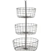 Boltze Deko-Etagere Visby 62 cm x ø 33 cm Grau
