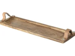 Boltze Deko-Tablett Malus 46 cm x 15 cm x 2 cm Braun