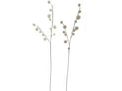 Boltze Dekozweig Sassy 2-fach Sortiert 6 cm x 8 cm x 83 cm Beige