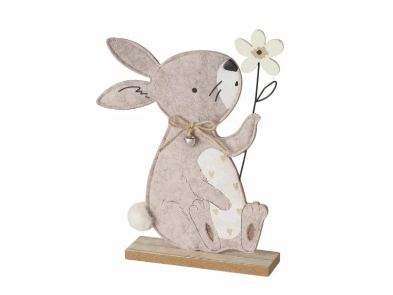 Boltze Figur Bunny 2-fach Sortiert 29,5 cm x 5 cm x 18 cm Beige-Weiß