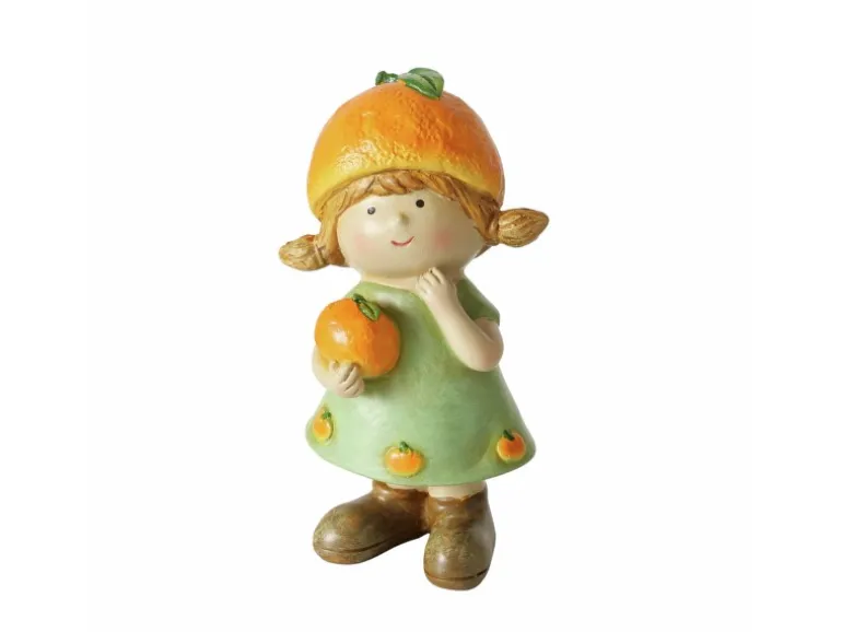 Boltze Figur Fruits 3-fach Sortiert 18 cm x 8 cm x 7,5 cm Orange