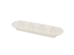 Boltze Home Kerzenteller Runyo 34 cm x 10 cm x 6 cm Weiß