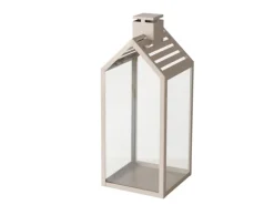 Boltze Home Laterne Cody Groß 35 cm x 14 cm x 14 cm Beige