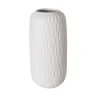 Boltze Home Vase Zalina Groß Ø 9 cm x 20 cm Weiß