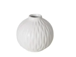 Boltze Home Vase Zalina Klein Ø 11 cm x 12 cm Weiß