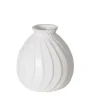 Boltze Home Vase Zalina Mini Ø 10 cm x 9 cm Weiß