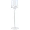Boltze Home Windlicht Arosa Groß Ø 7,5 cm x 30 cm Transparent