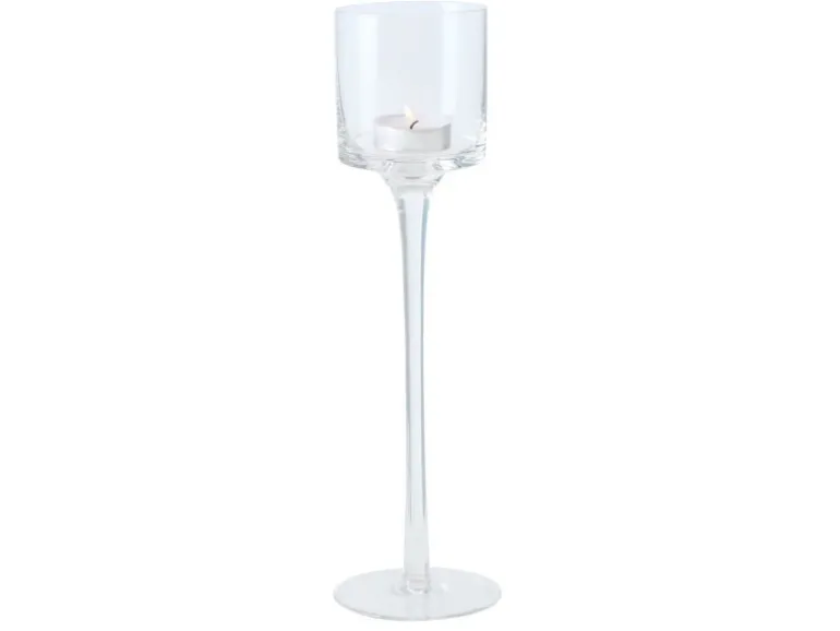 Boltze Home Windlicht Arosa Groß Ø 7,5 cm x 30 cm Transparent