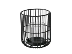 Boltze Home Windlicht Cindy Klein Ø 12 cm x 14 cm Schwarz