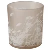 Boltze Home Windlicht Reedy Ø 7 cm x 8 cm Beige