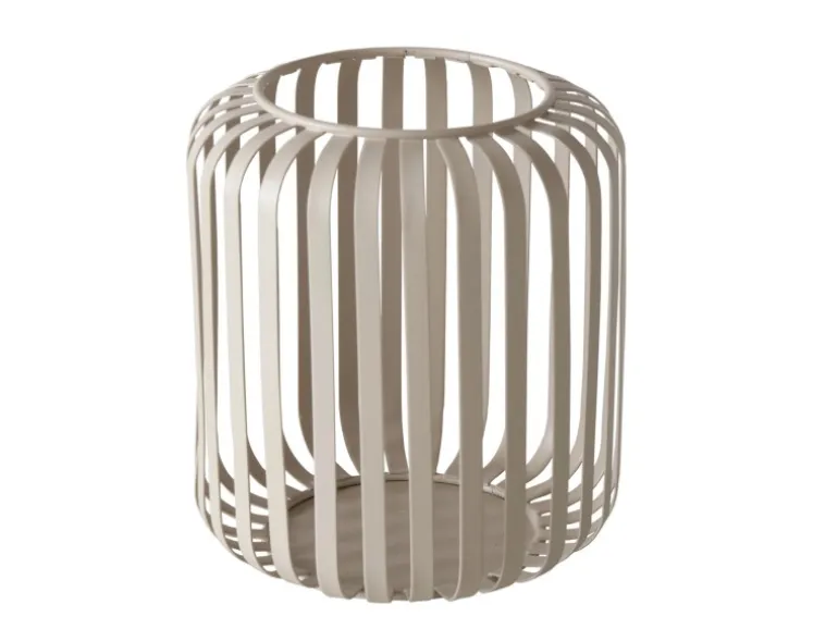 Boltze Home Windlicht Viki Ø 13 cm x 15 cm Beige
