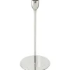 Boltze Kerzenleuchter "Malte" Metall in Silber zeitlos-elegant ca. 23 cm hoch