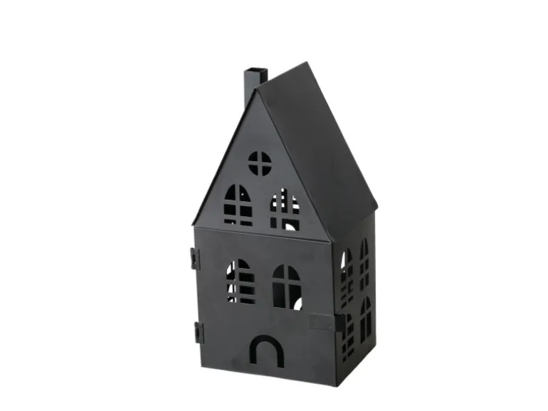 Boltze Laterne Dover 24 cm x 10 cm x 12 cm Schwarz