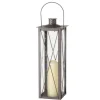 Boltze Laterne Farol Groß 50 cm x 17 cm x 17 cm Braun