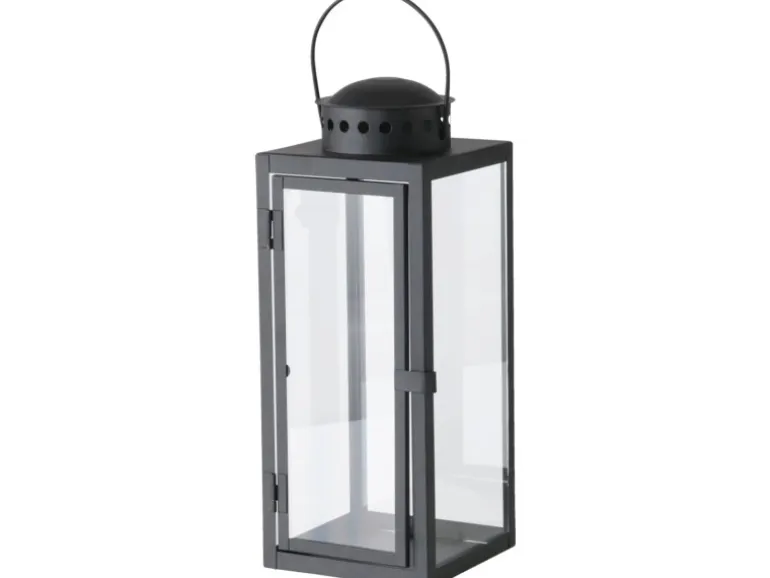 Boltze Laterne Ferro 33 cm x 12 cm x 16 cm Schwarz