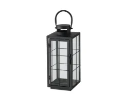 Boltze Laternen-Set Esbjerg 2 -teilig 40 cm x 17,2 cm x 17,2 cm Schwarz