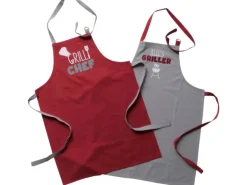 Boltze Schürze Grillzeit 2-fach Sortiert Rot-Grau