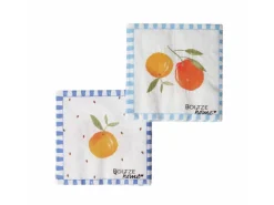 Boltze Servietten Fruits 2-fach Sortiert 3 cm x 165 cm x 165 cm Weiß-Blau