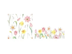 Boltze Servietten Tulip 2-fach Sortiert 3 cm x 165 cm x 165 cm Weiß-Natur